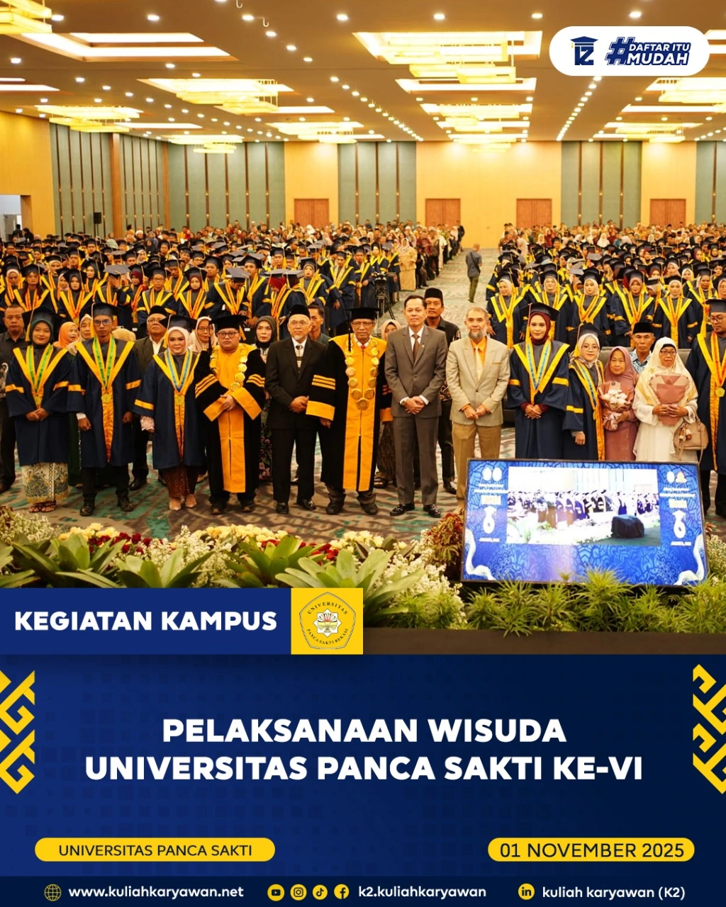 Wisuda Ke-6 Universitas Panca Sakti Bekasi