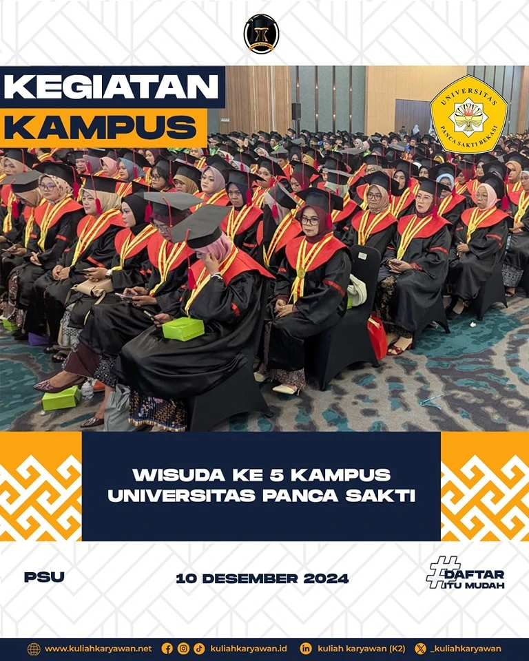 Wisuda Ke 5 Universitas Panca Sakti Bekasi